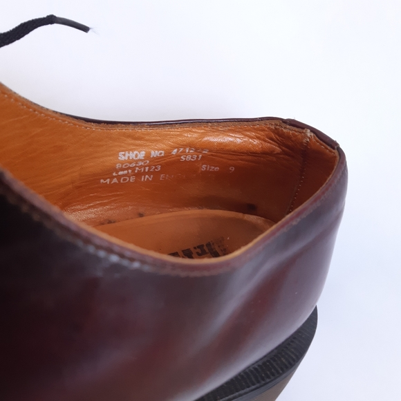 Vintage oxblood Loake x Dr. Martens oxfords - made in England - Picture 7 of 9